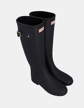 Load image into Gallery viewer, Hunter Women's Refined Gold Trim Tall Boot - Black Hyde Boutique