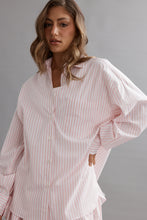 Load image into Gallery viewer, Caitlin Crisp Lou Shirt - Pink/White Stripe Hyde Boutique