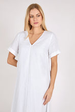 Load image into Gallery viewer, Marlow Tivoli Linen Dress - White