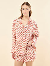 Load image into Gallery viewer, Papinelle x Karen Walker Monogram Tiles LS Boxer PJ - Rose