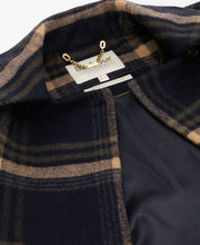 Load image into Gallery viewer, Barbour Tara Wool Coat - Navy Windowpane Hyde Boutique