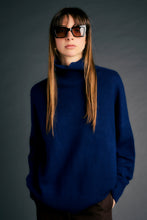 Load image into Gallery viewer, Karen Walker Carmen Oversized Turtleneck Sweater - Cashmere Navy Hyde Boutique