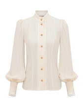 Load image into Gallery viewer, Zimmermann Trim Utility Blouse - Cream Apparel > Women > Clothing > Shirts & Tops > Shirts > Button-Up Shirts > Zimmermann Hyde Boutique