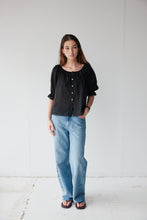 Load image into Gallery viewer, Måhsa Bon Ruffle Shirt - Black