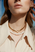 Load image into Gallery viewer, Silk &amp; Steel Perla Necklace - Pearl/Gold  Hyde Boutique   
