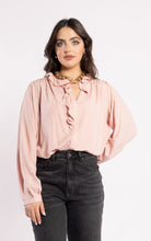 Load image into Gallery viewer, Drama The Label Cest La Vive Blouse - Dusky Pink Apparel > Women > Clothing > Tops > Blouses > Long Sleeve Blouses > Drama The Label Hyde Boutique