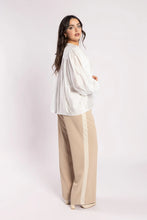 Load image into Gallery viewer, Drama The Label Lake Pant - Tan/Beige Stripe