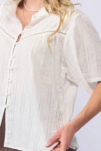 Load image into Gallery viewer, Drama The Label Dalila Top - White Dobby