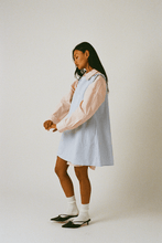 Load image into Gallery viewer, Commonplace Margie Pinny Dress - Baby Blue Hyde Boutique