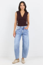 Load image into Gallery viewer, Among The Brave Graduate Barrel Jeans - Light Blue Arriving End June Hyde Boutique