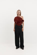 Load image into Gallery viewer, Harris Tapper Lucille Top - Burgundy Apparel > Women > Clothing > Shirts & Tops > Tops > Casual Tops > Harris Tapper Hyde Boutique