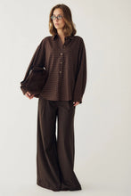 Load image into Gallery viewer, Noella Lisa Shirt - Brown Check - Arriving Start August