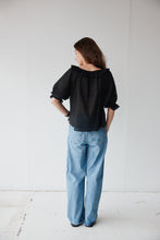 Load image into Gallery viewer, Måhsa Bon Ruffle Shirt - Black