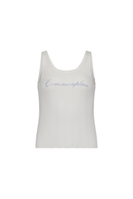 Load image into Gallery viewer, Commonplace Riviera Pointelle Tank - Cream Hyde Boutique