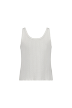 Load image into Gallery viewer, Commonplace Riviera Pointelle Tank - Cream Hyde Boutique