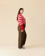 Load image into Gallery viewer, Ruby Matilda Cardigan - Pink Cherry Stripe Hyde Boutique