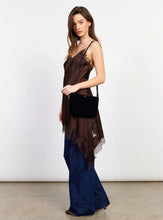 Load image into Gallery viewer, SABEN Tillys Big Sis Crossbody - Black Suede Accessories > Women > Accessories > Bags & Handbags > Crossbody Bags > Saben Hyde Boutique