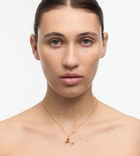 Load image into Gallery viewer, Meadowlark Martini Charm Necklace - Stirling Silver Green Sapphire