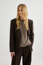Load image into Gallery viewer, Laing Collarless Blazer - Truffle