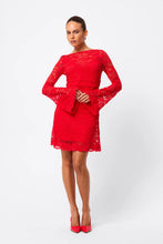 Load image into Gallery viewer, Mossman Laced In Love Mini Dress - Red Hyde Boutique