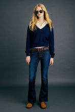 Load image into Gallery viewer, Karen Walker Colette Sweater - Navy Hyde Boutique