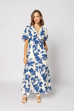 Load image into Gallery viewer, Drama The Label Halo Dress - Blue Flower Apparel > Women > Clothing > Dresses > Midi Dresses > Drama The Label Hyde Boutique