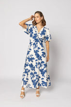 Load image into Gallery viewer, Drama The Label Halo Dress - Blue Flower Apparel > Women > Clothing > Dresses > Midi Dresses > Drama The Label Hyde Boutique