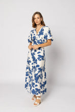 Load image into Gallery viewer, Drama The Label Halo Dress - Blue Flower Apparel > Women > Clothing > Dresses > Midi Dresses > Drama The Label Hyde Boutique