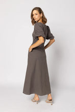 Load image into Gallery viewer, Drama The Label Halo Dress - Mayan Chocolate Apparel > Women > Clothing > Dresses > Midi Dresses > Drama The Label Hyde Boutique