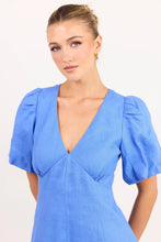 Load image into Gallery viewer, Among The Brave Adelaide Linen Mini Dress - Blue Arriving This Week