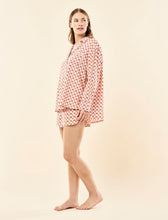 Load image into Gallery viewer, Papinelle x Karen Walker Monogram Tiles LS Boxer PJ - Rose