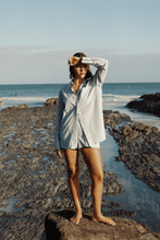 Load image into Gallery viewer, Commonplace Good Days Shirt - White/Blue Stripe Hyde Boutique