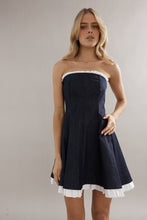 Load image into Gallery viewer, Caitlin Crisp Frilly Charleston Mini - Indigo