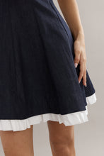 Load image into Gallery viewer, Caitlin Crisp Frilly Charleston Mini - Indigo