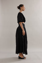 Load image into Gallery viewer, Caitlin Crisp Capri Skirt - Black Broderie Hyde Boutique