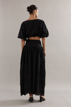 Load image into Gallery viewer, Caitlin Crisp Capri Skirt - Black Broderie Hyde Boutique