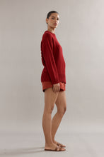 Load image into Gallery viewer, Caitlin Crisp Club CC Varsity Crew - Red