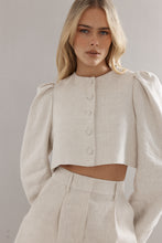 Load image into Gallery viewer, Caitlin Crisp Kiana Jacket - Natural Linen Hyde Boutique
