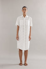 Load image into Gallery viewer, Caitlin Crisp Mackenzie Shirt Dress - White Broderie Hyde Boutique