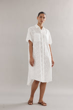 Load image into Gallery viewer, Caitlin Crisp Mackenzie Shirt Dress - White Broderie Hyde Boutique