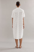 Load image into Gallery viewer, Caitlin Crisp Mackenzie Shirt Dress - White Broderie Hyde Boutique