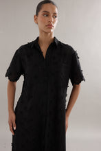 Load image into Gallery viewer, Caitlin Crisp Mackenzie Shirt Dress - Black Broderie Hyde Boutique