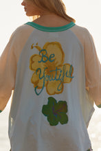 Load image into Gallery viewer, Sabbi The Seas The Day Raglan Tee - Sky Apparel > Women > Clothing > Shirts & Tops > Tops > Raglan T-Shirts > Sabbi Hyde Boutique