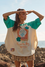 Load image into Gallery viewer, Sabbi The Long Time No Sea Raglan Tee - Green Apparel > Women > Clothing > Shirts & Tops > Tops > Raglan T-Shirts > Sabbi Hyde Boutique
