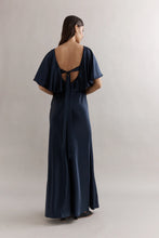 Load image into Gallery viewer, Caitlin Crisp Blair Gown - Navy Satin