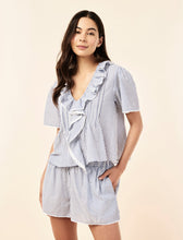 Load image into Gallery viewer, Papinelle Elani Cotton SS Top - Blue Stripe