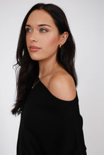 Load image into Gallery viewer, Marlow Veil Asymmetric Knit - Black