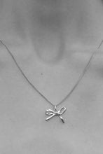 Load image into Gallery viewer, Meadowlark Bow Charm Necklace - Sterling Silver Hyde Boutique