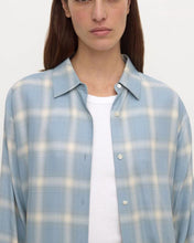 Load image into Gallery viewer, Assembly Label Womens Luka Japanese Shirt - Steel Blue Check Hyde Boutique