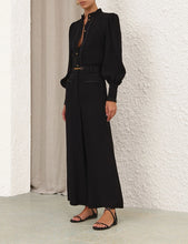 Load image into Gallery viewer, Zimmermann Trim Utility Blouse - Black Apparel > Women > Clothing > Shirts & Tops > Shirts > Button-Up Shirts > Zimmermann Hyde Boutique